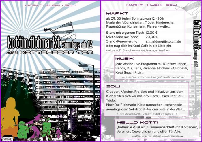 Flyer Kottim Flohmarkt